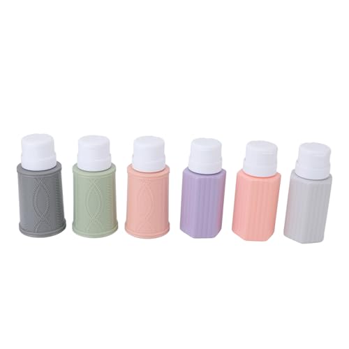 Nail Polish Pump Container Bottle | 220ML Reusable Push Down Bottle for Manicure/Nail Art | Tight Lid Avoids Spills | 6 Pack ABS Press Bottles Nail Polish Pump Container Bottle | 220ML Reusable Push Down Bottle for Manicure/Nail Art | Tight Lid Avoids Spills | 6 Pack ABS Press Bottles von REXVTNS