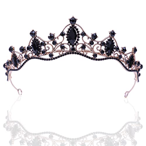 Kristall Krone Hochzeit Braut Diademe Haarschmuck Strass Prinzessin Krone Diademe Stirnband Schöne Mode Hochzeit Braut Stirnband Prinzessin Kristall Tiara Headwear für Frauen Mädchen von REYOK