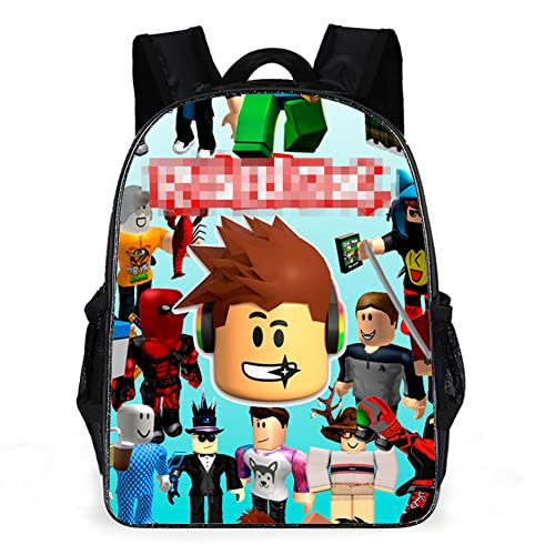 REYOK Rucksäcke Spiel Kinder Schulrucksack Schultasche 3D-gedruckte Cartoon Anime Schultaschen für Jungen Grund- und Mittelschüler von REYOK