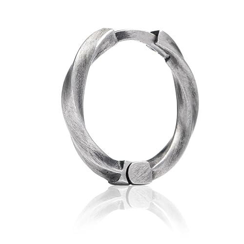 REYTEL Ohrringe Silber 925 DIE ZEITSPIRALE – Kleine Creolen Ohrring für Herren Damen – Durchmesser 1.8CM –Ausgefallene Schmuck Geschenk für Frauen Männer von REYTEL
