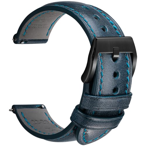REZERO Leder Uhrenarmbänder, Handgefertigte Armbänder mit Schnellverschluss, Luxuriöse Armbänder aus Vollnarbigem, Pflanzlich Gegerbtem Leder, Ersatzarmbänder für Herren 19/20/21/22/24mm REZERO Leder Uhrenarmbänder, Handgefertigte Armbänder mit Schnellverschluss, Luxuriöse Armbänder aus Vollnarbigem, Pflanzlich Gegerbtem Leder, Ersatzarmbänder für Herren 19/20/21/22/24mm von REZERO