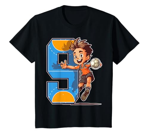 Handball zum 9. Geburtstag für Jungen T-Shirt Handball zum 9. Geburtstag für Jungen T-Shirt von RF Handball Birthday Party Gifts