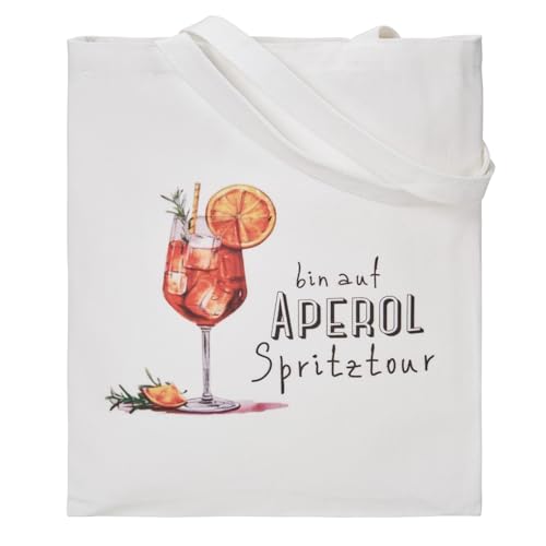 RF&CM Aperol Spritz JGA Tasche • Holy Aperoli • Bin auf Aperol Spritztour • Jutebeutel Mädchen Geschenkidee Sommerfeeling zu jeder Jahreszeit (Spritztour) von RF&CM