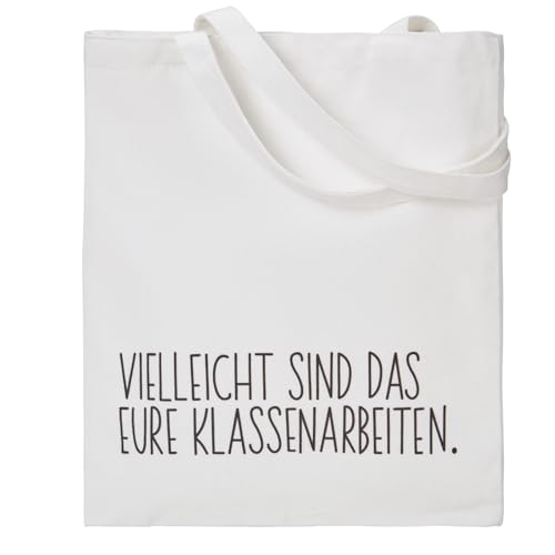 RF&CM Vielleicht ist es deine Klassenarbeit. Lehrergeschenk. Geschenke für Lehrer. Jutebeutel zum Start in die Ausbildung.witziger Baumwollbeutel .Geschenkidee Abschied Lieblingslehrerin von RF&CM