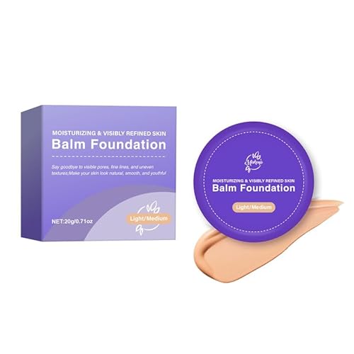 Balsam-Foundation für reife Haut, Anti-Aging-Foundation mit Feuchtigkeitsspender, kaschiert feine Linien und sorgt für ein seidiges Finish. Für alle Hauttypen von RFBKCSBDX