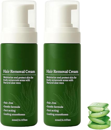 Botane Haarentfernungscreme für Männer mit natürlicher Aloe Vera, schnelles und sanftes No-Shave-Haarentfernungsspray, feuchtigkeitsspendend und nicht klebend, für Gesicht und Intimbereich von RFBKCSBDX