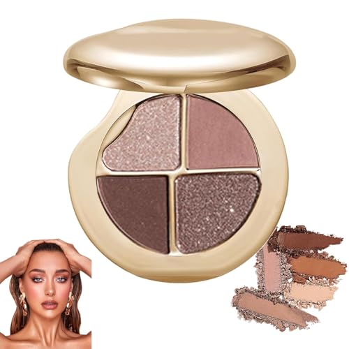 Glow Wardrobe Augen- & Wangenpalette, Lidschatten und Highlighter-Make-up, wasserfest, langanhaltend, betont und definiert das Gesicht von RFBKCSBDX