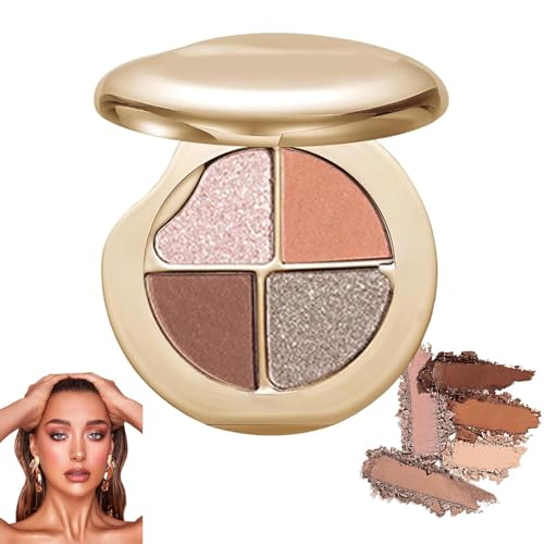 Glow Wardrobe Augen- & Wangenpalette, Lidschatten und Highlighter-Make-up, wasserfest, langanhaltend, betont und definiert das Gesicht von RFBKCSBDX