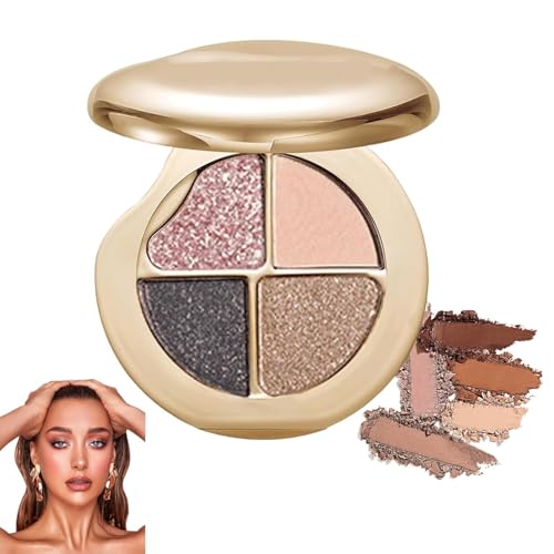 Glow Wardrobe Augen- & Wangenpalette, Lidschatten und Highlighter-Make-up, wasserfest, langanhaltend, betont und definiert das Gesicht von RFBKCSBDX