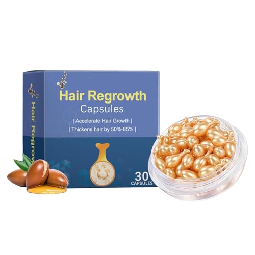 Haardichte-Kapseln: Repariert geschädigtes Haar tiefenwirksam und macht es geschmeidig. Für lockiges und strapaziertes Haar. Haardichte-Serum für Männer und Frauen von RFBKCSBDX