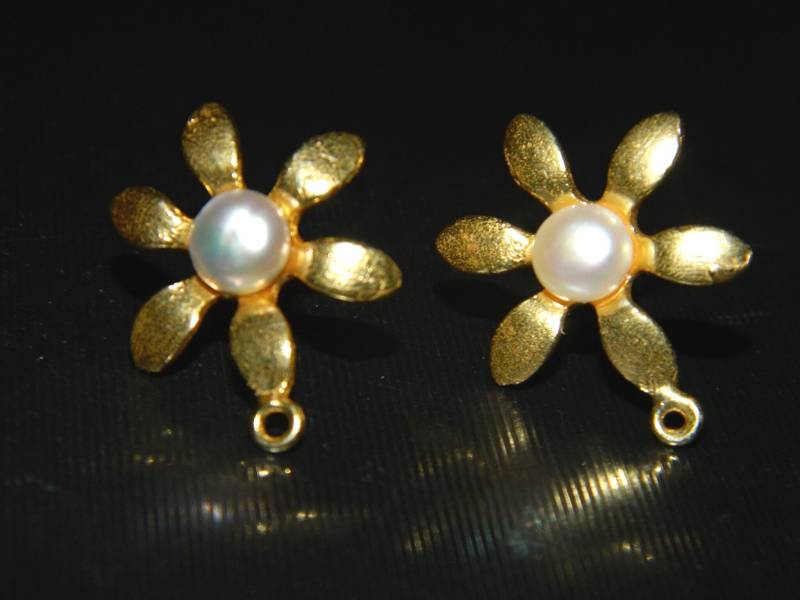 Perlen Ohrstecker Heilsteine Messing Brautjungfern Geschenk Boho Schmuck Für Sie Diy Schmuckzubehör von RFGemsNjewels