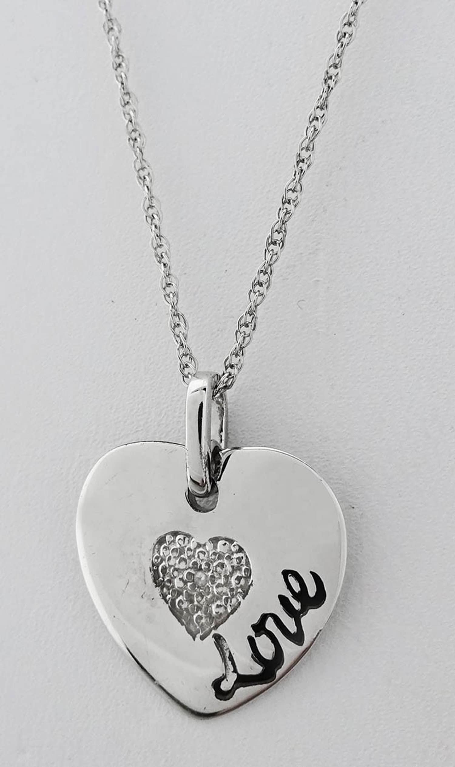 Echter Diamant Herz Anhänger. Kette Ist Inklusive von RFRCorp