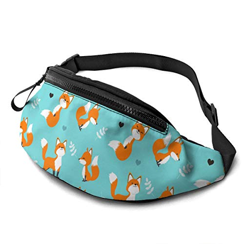 Niedliche rote Fuchs Bauchtaschen verstellbare Hüfttasche Crossbody Hüfttasche für Reisen Laufen Radfahren Hüfttasche, Bild von RFSHOP