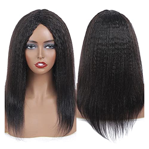 Perücken Gerade Haarperücken Gerade synthetische Haarperücke for Frauen maschinengemachte Wigs16-28 Zoll Perücke fasching von RFSHOPQW