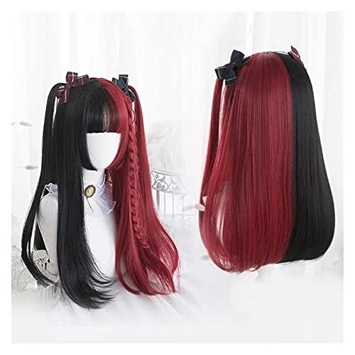 Perücken Lange gerade synthetische Lolita Cosplay Perücke mit Pony Anime Pony Hair Perücken for Frauen Perücke fasching Perücken Lange gerade synthetische Lolita Cosplay Perücke mit Pony Anime Pony Hair Perücken for Frauen Perücke fasching von RFSHOPQW