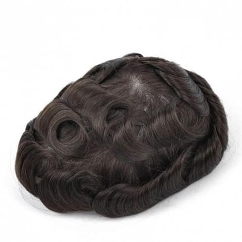 Toupee for Men Men's Toupee Male Hairpieces Human Hair Replacement System Fine Mono Top and PU Circumference Toupee for Men Medium Density 6 Inch Durable Male Hair Prosthesis Wig for M Toupee for Men Men's Toupee Male Hairpieces Human Hair Replacement System Fine Mono Top and PU Circumference Toupee for Men Medium Density 6 Inch Durable Male Hair Prosthesis Wig for M von RFSHOPQW