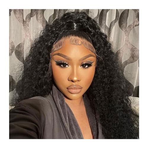 Wigs 5 x 5 Lace Closure Wig 13 x 4 Deep Wave Lace Front Human Hair Wigs for Women 360 Water Wave Human Hair Full Lace Brazilian Glueless Wig Fancy Dress (Colo von RFSHOPQW