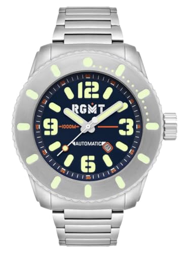 RGMT Herrenuhr All-Brite Automatik mit Edelstahlband 100 ATM Saphirglas RG-8053-33 von RGMT