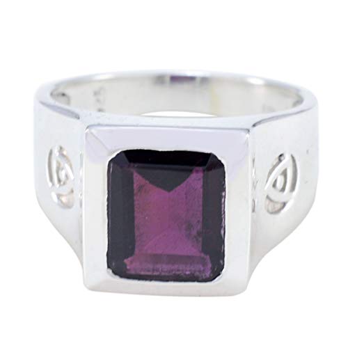 RGPL gefälliger Edelstein Amethyst Sterling Silber Ring Estate Schmuck-RGPL-SRAMEFC-7432-53de von RGPL