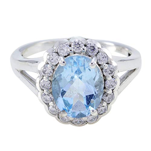 RGPL makellosen Edelstein Multi Stein solide Silberringe Kugelschmuck-RGPL-SRMULFC-7480-63de von RGPL