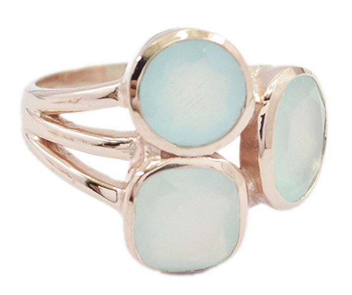Rose Gold Silber 925 Starring Chalcedon Ring , Ringgröße Wählen Us 4 - 13 Till Rose Gold Silber 925 Starring Chalcedon Ring , Ringgröße Wählen Us 4 - 13 Till von RGPL