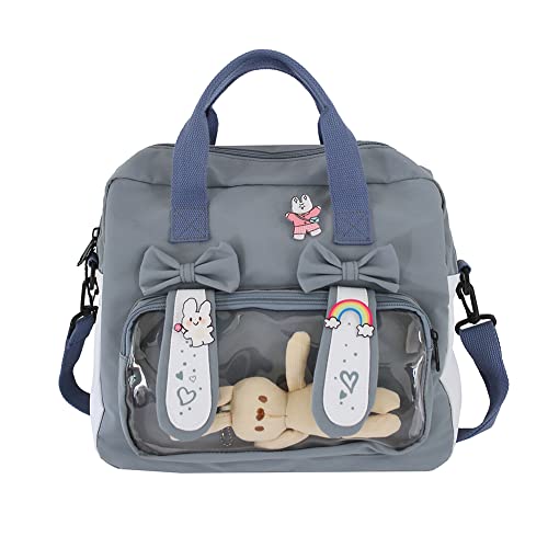 RGW Kawaii Rucksack Japanische Studenten Schultasche JK Uniform Mädchen Messenger Bags, blau, 40CM*32CM*19CM von RGW