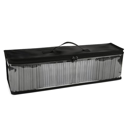 RGYBAO Disc-Aufbewahrungstaschen, transparent, PVC, Medien-Organizer mit starkem Griff für 50 CDs, tragbare Disc-Aufbewahrungstaschen von RGYBAO