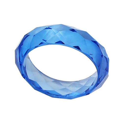 RGYBAO Einzigartiges, facettiertes Kristall-Armband aus Kunstharz, funkelnd, lichtbrechend, elegantes Schmuck-Accessoire für trendige Frauen, den täglichen Gebrauch, 6.9cm, Harz, Kein Edelstein RGYBAO Einzigartiges, facettiertes Kristall-Armband aus Kunstharz, funkelnd, lichtbrechend, elegantes Schmuck-Accessoire für trendige Frauen, den täglichen Gebrauch, 6.9cm, Harz, Kein Edelstein von RGYBAO