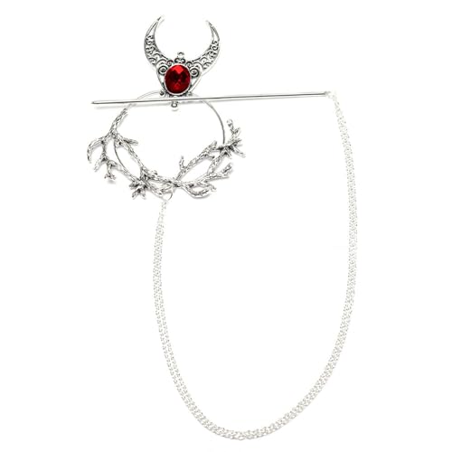 RGYBAO Einzigartiges Hexen-Haarnadel-Verzierungsset, eleganter Haarstab mit magischer Hexe, inspiriert für Versammlungen von RGYBAO