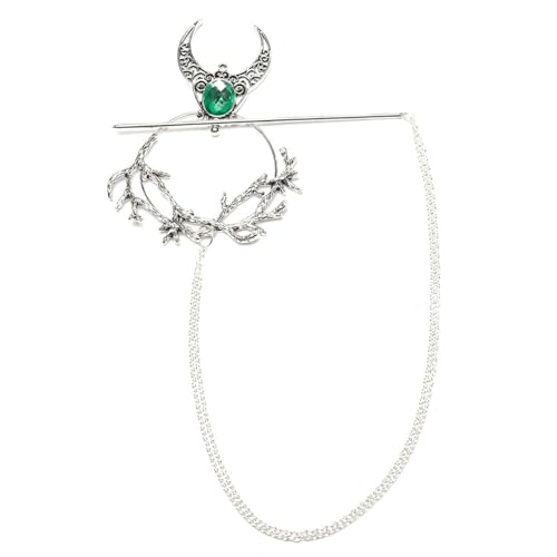 RGYBAO Einzigartiges Hexen-Haarnadel-Verzierungsset, eleganter Haarstab mit magischer Hexe, inspiriert für Versammlungen von RGYBAO