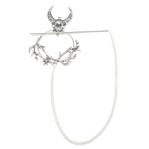 RGYBAO Einzigartiges Hexen-Haarnadel-Verzierungsset, eleganter Haarstab mit magischer Hexe, inspiriert für Versammlungen von RGYBAO