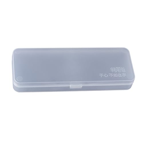 RGYBAO Federmäppchen Stiftebox Stiftebox Große Kapazität Federmäppchen Klar Schreibtisch Organizer Aufbewahrungsbox Schulbedarf, Wie abgebildet., 17.8*6*2.5cm, Wie abgebildet von RGYBAO