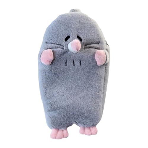 RGYBAO Federmäppchen mit Cartoon-Maulwurf-Design, große Kapazität, Plüsch-Bleistiftbeutel, schönes Tier-Bleistifttasche, Schul- und Bürobedarf, grau, 21x12cm, Wie abgebildet RGYBAO Federmäppchen mit Cartoon-Maulwurf-Design, große Kapazität, Plüsch-Bleistiftbeutel, schönes Tier-Bleistifttasche, Schul- und Bürobedarf, grau, 21x12cm, Wie abgebildet von RGYBAO