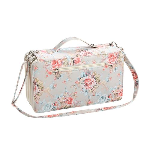 RGYBAO Großer Marker-Organizer, Tragetasche, 120 Schlitze, Marker-Aufbewahrungstasche mit Schultergurt für Pinselstifte, Kunstbedarf, milchweiß, 35x10x19cm, Wie abgebildet RGYBAO Großer Marker-Organizer, Tragetasche, 120 Schlitze, Marker-Aufbewahrungstasche mit Schultergurt für Pinselstifte, Kunstbedarf, milchweiß, 35x10x19cm, Wie abgebildet von RGYBAO