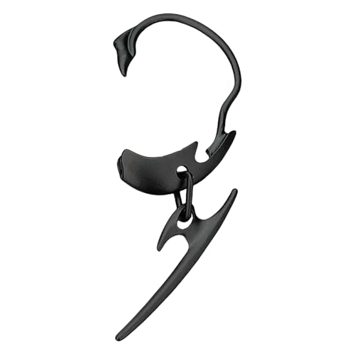 RGYBAO Knorpelohrring im Gothic-Stil mit einzigartigem Wirbelsäulen-Design, Schmuck aus Legierung für Conch Snug Piercing, 3.8x9.4cm, Metall, Kein Edelstein RGYBAO Knorpelohrring im Gothic-Stil mit einzigartigem Wirbelsäulen-Design, Schmuck aus Legierung für Conch Snug Piercing, 3.8x9.4cm, Metall, Kein Edelstein von RGYBAO