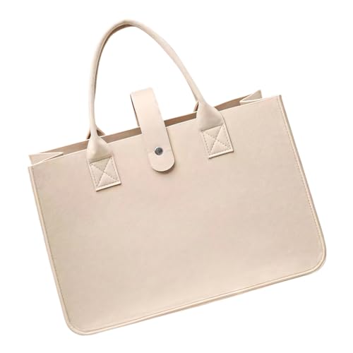 RGYBAO Mehrzweck-Filz-Handtasche mit geräumigem Innenraum, faltbare Tragetasche, Filz-Einkaufstaschen für die Organisation wesentlicher freundlicher Umhängetasche, khaki, One Size RGYBAO Mehrzweck-Filz-Handtasche mit geräumigem Innenraum, faltbare Tragetasche, Filz-Einkaufstaschen für die Organisation wesentlicher freundlicher Umhängetasche, khaki, One Size von RGYBAO