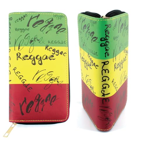 Damen Geldbörse Geldbörse Card Bag Classic Jamaica Reggae Lion, Reggea von RGYLION