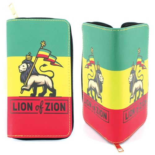 Damen Geldbörse Geldbörse Card Bag Classic Jamaica Reggae Lion, löwe von RGYLION