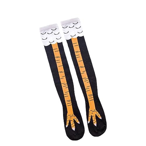 RGZ 1Paar Hühnerfüße Strümpfe Fun Lustige Socken Hühner Socken Cartoon Winter Warm Stricken Kniestrümpfe Strümpfe von RGZD