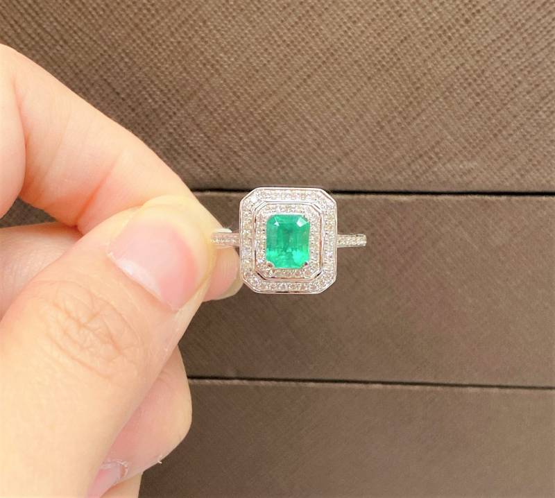40% Sale Restposten Beste Angebote Annehmen Seltener 18Kt Gold Smaragd Und Diamant Ring von RGalleriesJewels