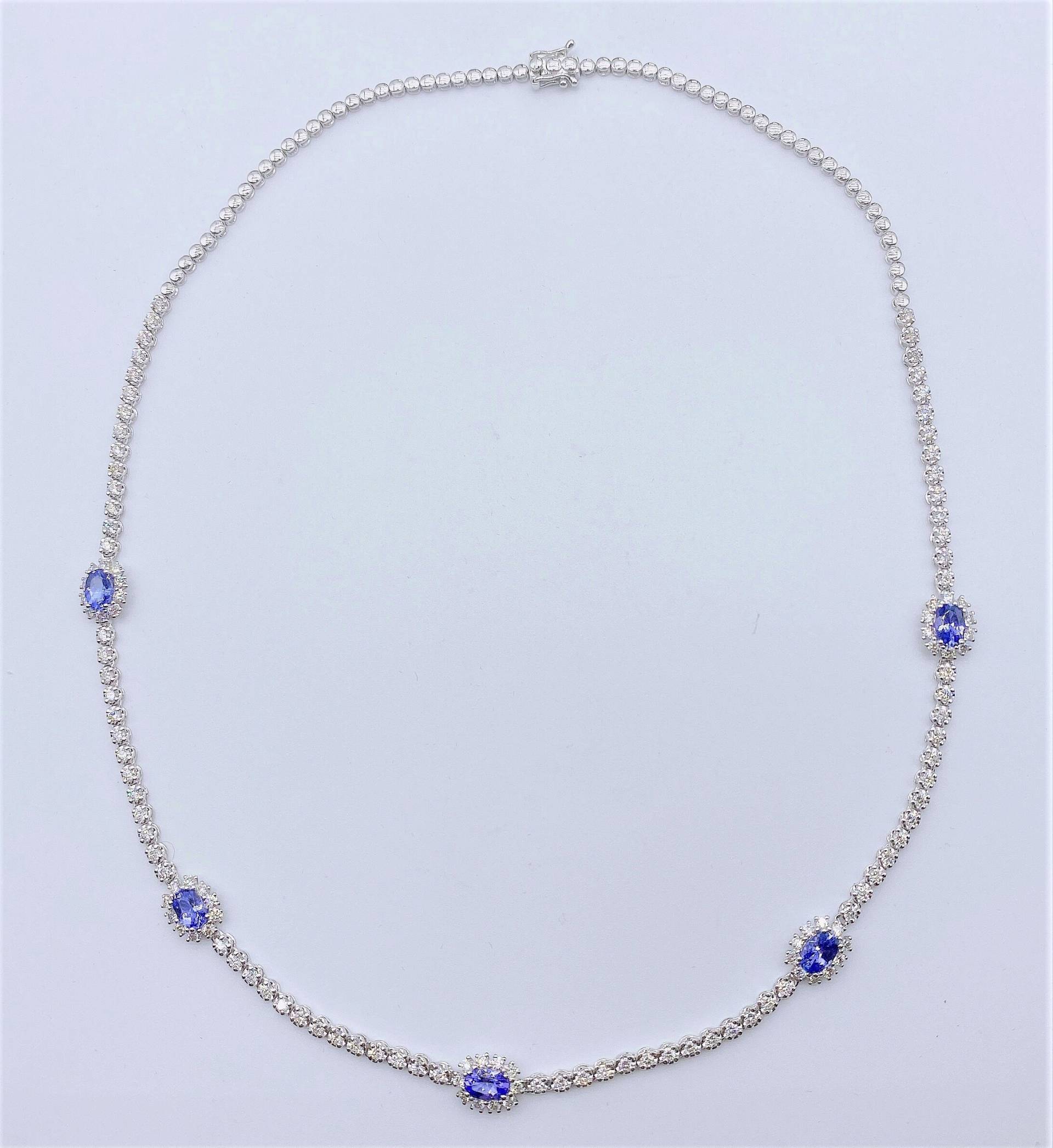 50% Rabatt Auf Liquidationsabwicklung Beste Angebote Akzeptieren Nwt 16, 209 Seltene Prächtige 18Kt Gold Tansanit Diamant Halskette von RGalleriesJewels