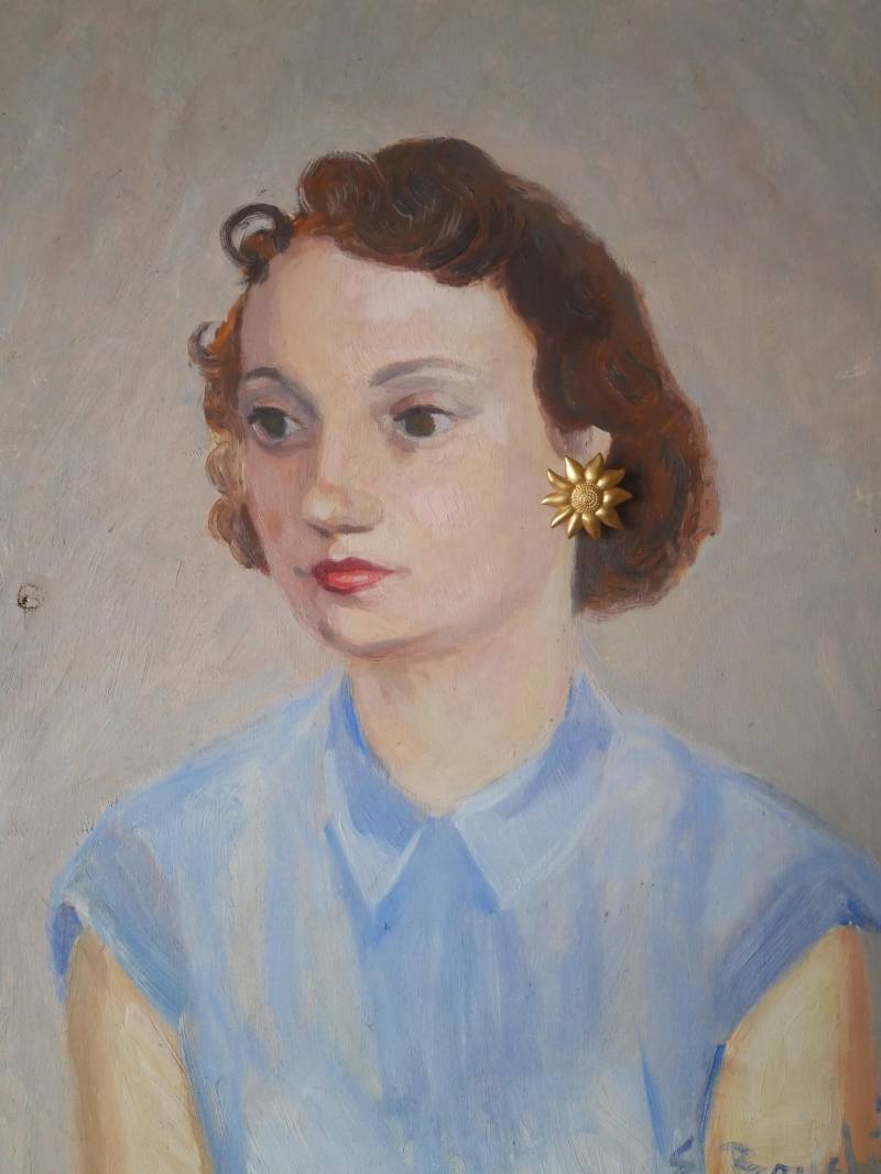 Vintage Goldene Metallblumenohrringe Lancôme Retro-Clips Alter Schmuck Vintage Goldene Metallblumenohrringe Lancôme Retro-Clips Alter Schmuck von RGbyleonn