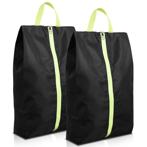 Wasserdichte Schuhbeutel für Reisen, staubdichte Schuh-Aufbewahrungstasche mit Aktivkohlegewebe, tragbarer Reise-Schuh-Organizer mit Reißverschluss für Männer und Frauen, den täglichen Gebrauch zu von RHAIQBVC