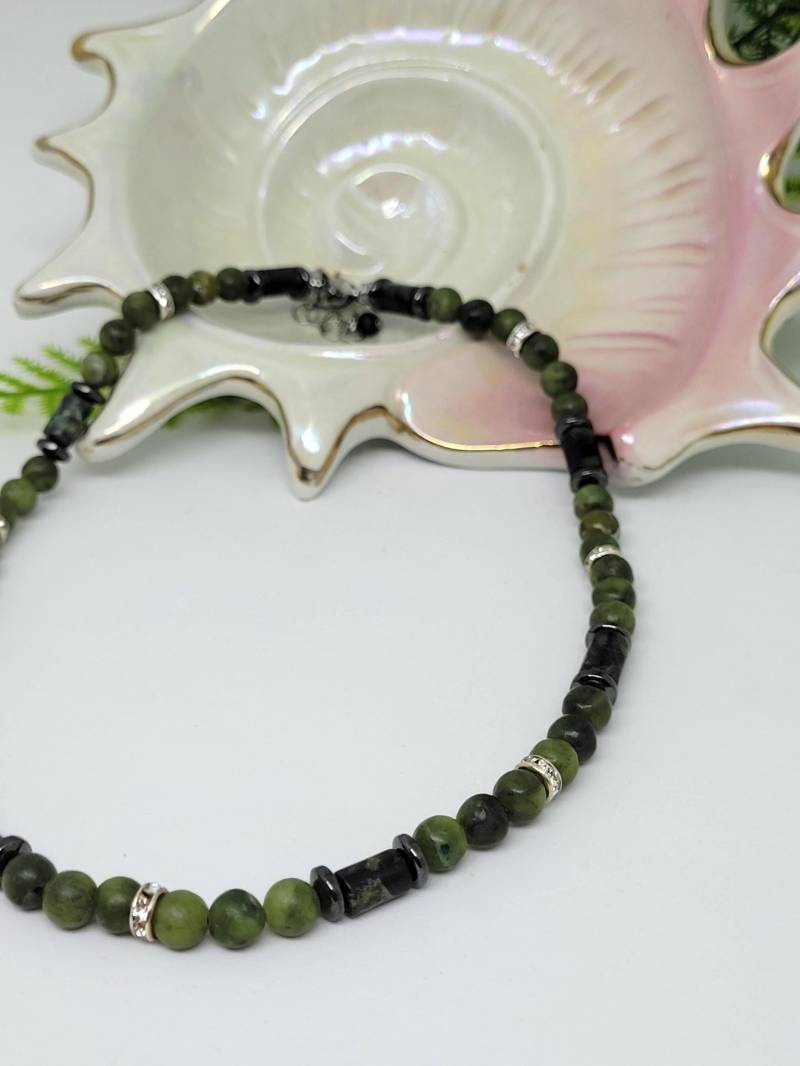 Grüne Jade Halskette Stella & Kambaba Jaspis Zeitlos Edel Elegant Ideal Für Alltag Freizeit Event Geschenkidee Geburtstag 4You Gratisversand Grüne Jade Halskette Stella & Kambaba Jaspis Zeitlos Edel Elegant Ideal Für Alltag Freizeit Event Geschenkidee Geburtstag 4You Gratisversand von RHEINSTONE
