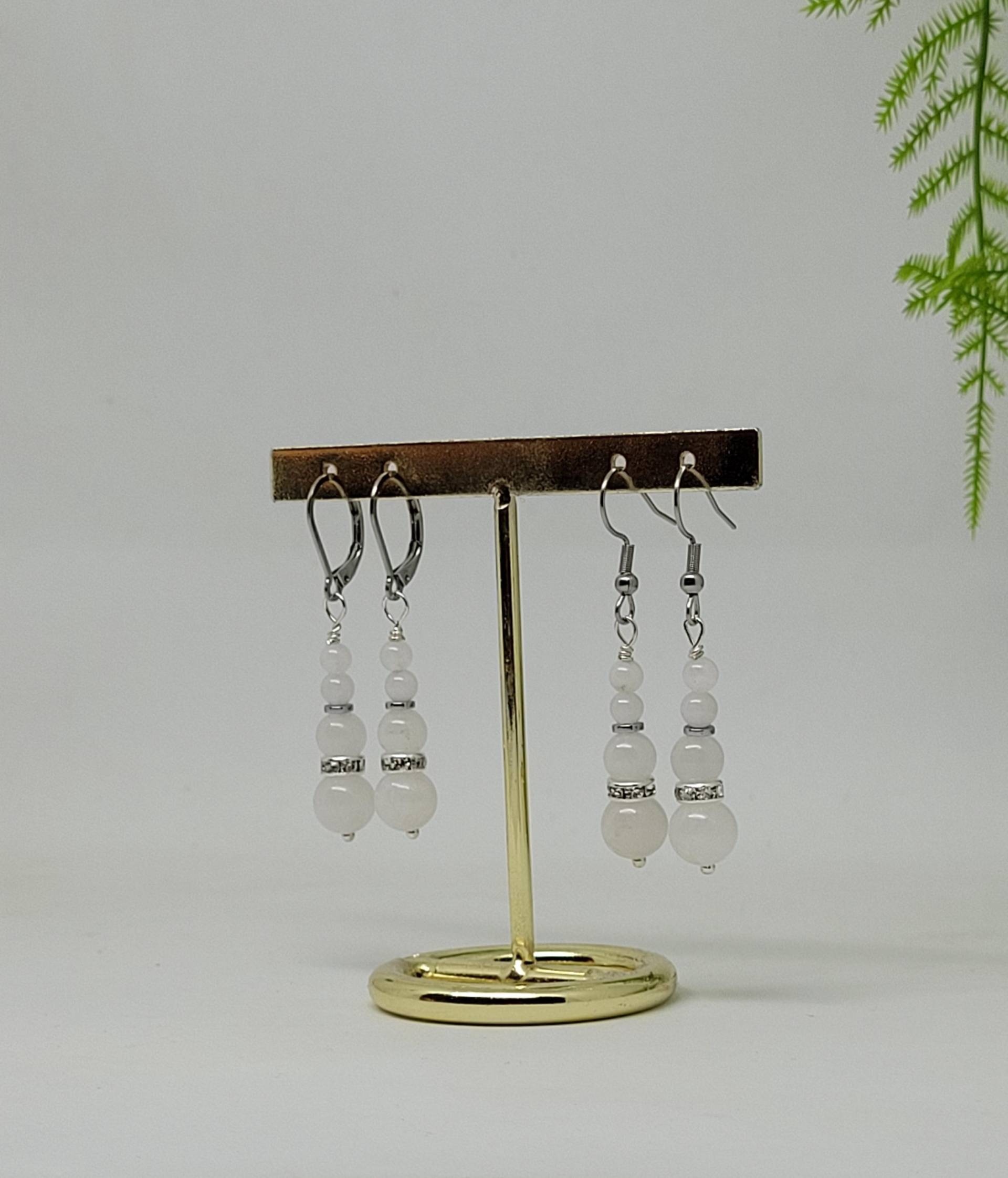Weiße Jade Hängeohrringe Stella Zeitlos Elegant Filigran Für Sie 4You Ideale Geschenkidee Geburtstag Alltag Freizeit Muttertag Ostern Sommer Weiße Jade Hängeohrringe Stella Zeitlos Elegant Filigran Für Sie 4You Ideale Geschenkidee Geburtstag Alltag Freizeit Muttertag Ostern Sommer von RHEINSTONE