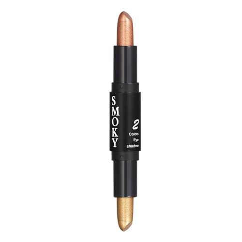 2 In 1 Dual Head Highlighting Eye Shadow Stick Waterproof Eye & Body Brightening Highlighter Retouching Concealer Matte Eyeshadow Stick (02) von RHSEDD