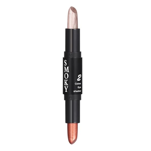 2 In 1 Dual Head Highlighting Eye Shadow Stick Waterproof Eye & Body Brightening Highlighter Retouching Concealer Matte Eyeshadow Stick (03) von RHSEDD