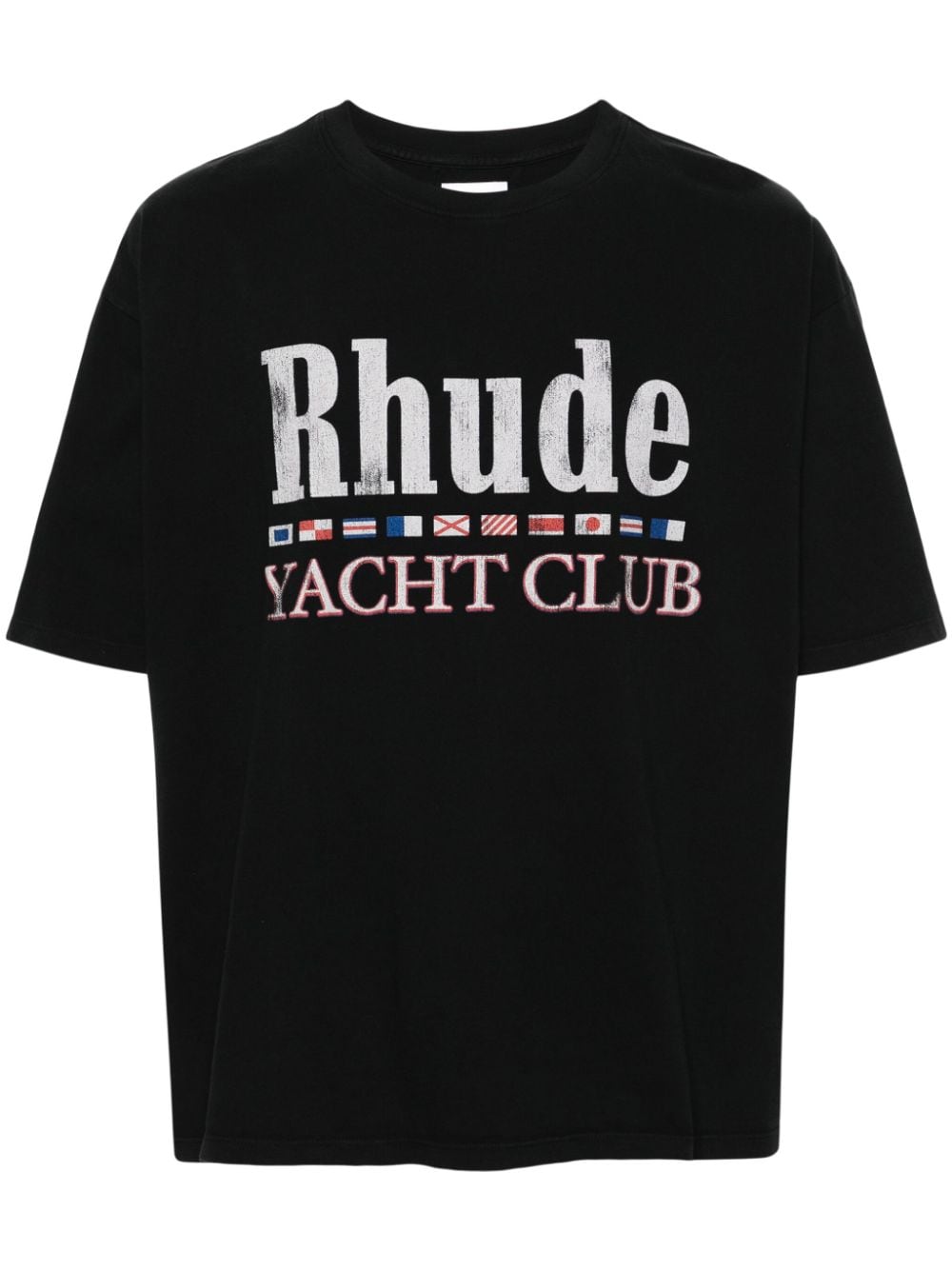 RHUDE Flag T-Shirt - Schwarz von RHUDE