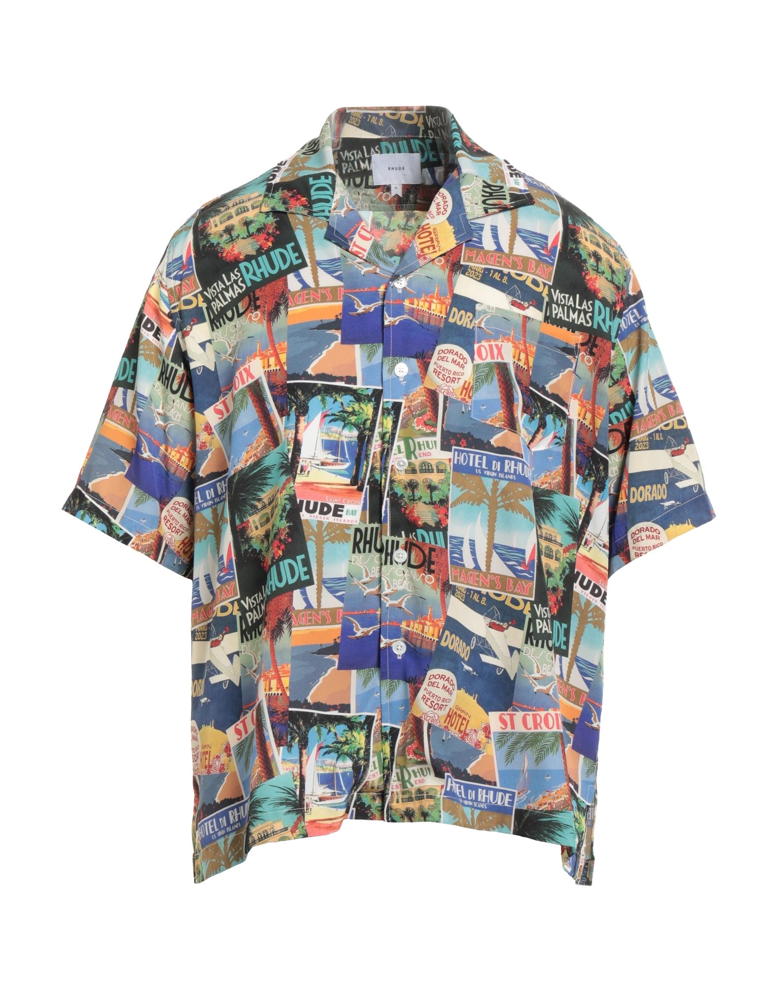 RHUDE Hemd Herren Blau RHUDE Hemd Herren Blau von RHUDE