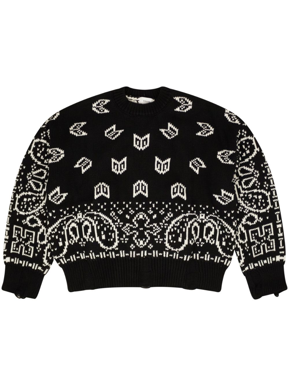 RHUDE Pullover mit Bandana-Print - Schwarz von RHUDE